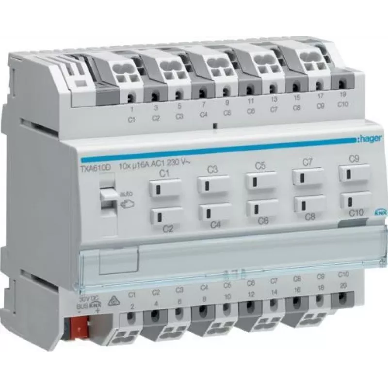Hager TXA610D valge
