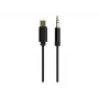CableXpert USB-C – 3,5 mm pistikupesa adapterkaabel 1,5 m M/M (must)