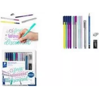 Hand Lettering Set Staedtler 100% PEFC – lettering tools for brush and fine lines