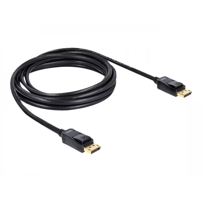 DisplayPort-kaabel DeLOCK 82424 3m isane-isane kuldne must