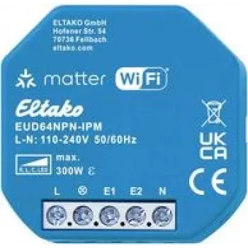 Juhtmevaba dimmerimoodul Eltako EUD64NPN-IPM 300W 230V LED- ja hõõglampidele