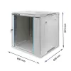 Qoltec 54487 RACK-kapp 19 | 12U | 600 x 635 x 600