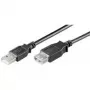 Wentronic Goobay USB 2.0 Hi-Speed pikenduskaabel, must, 0,3 m - USB 2.0-pistik (Type A) > USB 2.0-pesa (Type A) (68622)
