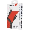 CANYON UC-44, kaabel, U4-CC-5A1M-E, USB4 USB-C kuni USB-C kaablikomplekt 40G 1m 5A 240W(ERP) koos E-MARKiga, CE, ROHS, must