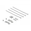 DELOCK Mini töölaua RJ45 4-pordiline Cat.6A varjestatud patch-paneel must, metall, 90×22×93 mm