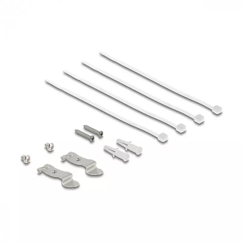 DELOCK Mini töölaua RJ45 4-pordiline Cat.6A varjestatud patch-paneel must, metall, 90×22×93 mm