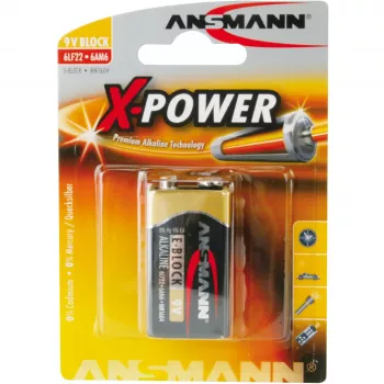 Ühekordne aku Ansmann 9V-Block