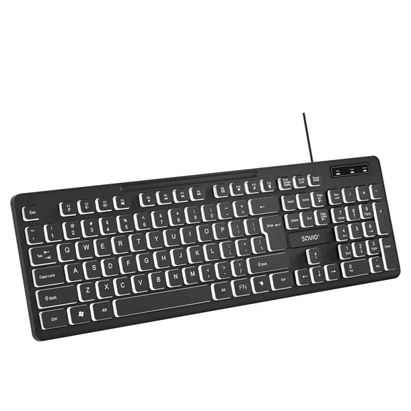 Savio KB-04 klaviatuur Kodu/Kontor USB QWERTY UK International Must