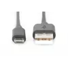 Assmann USB 2.0 ühenduskaabel. A-tüüp - micro B M/M. 3,0m. USB 2.0 ühilduv. UL. must (AK-300110-030-S)