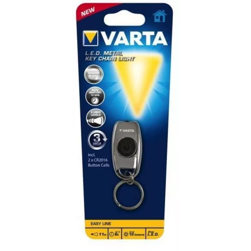 Võtmehoidja taskulamp Varta L.E.D. METAL KEY CHAIN LIGHT