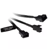 RGB jaoturkaabel Alphacool 18679 Must Plast 150 mm