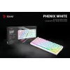 Mängurklaviatuur Savio Phenix Valge GAT RED PUD Juhtmega Juhtmevaba USB Bluetooth RGB LED