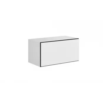 Panipaik cama meble ROCO RO3, põrandal seisev seinaäärne, 75×37×39 cm, valge/must/valge