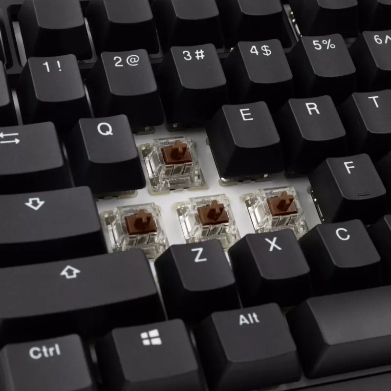 Ducky Tinker 75 klaviatuur mängimiseks USB USA inglise must