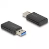 DeLOCK Wi-Fi 6 kaheribalise WLAN USB-pulk AX1800 1201 + 574 Mbit/s