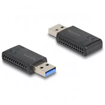 DeLOCK Wi-Fi 6 kaheribalise WLAN USB-pulk AX1800 1201 + 574 Mbit/s