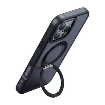 Kaitseümbris Mcdodo PC-4932 iPhone 16 Pro jaoks integreeritud alusega, must