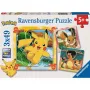 Pusle Ravensburger Pikachu, Charizard ja Eevee — 147 tükki, alates 5. eluaastast, 210×? mm