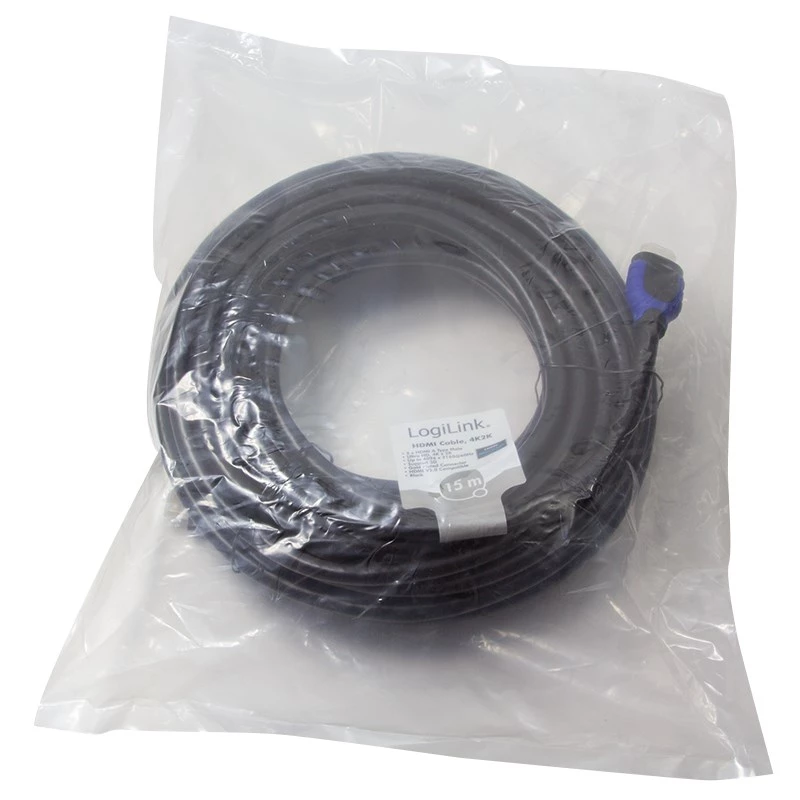 LogiLink CH0067 HDMI-kaabel 15 m HDMI Type A (standardne) must