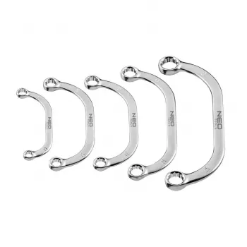 Võtmega rõngas NEO Tools TOP-09-176, suurused 17 mm ja 19 mm, kroomitud