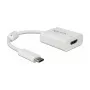 Video kaabliadapter DeLOCK 63937 USB USB-C -> HDMI 0,1 m valge