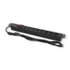 Qoltec 53998 Toitejaotur RACK 19 jaoks | 1U | 10A | PDU | 8xIEC C13 | 2m