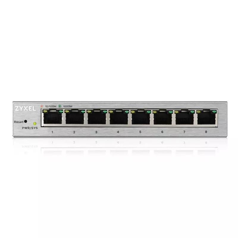 Zyxel GS1200-8 Hallatav Gigabit Ethernet (10/100/1000) Hõbedane