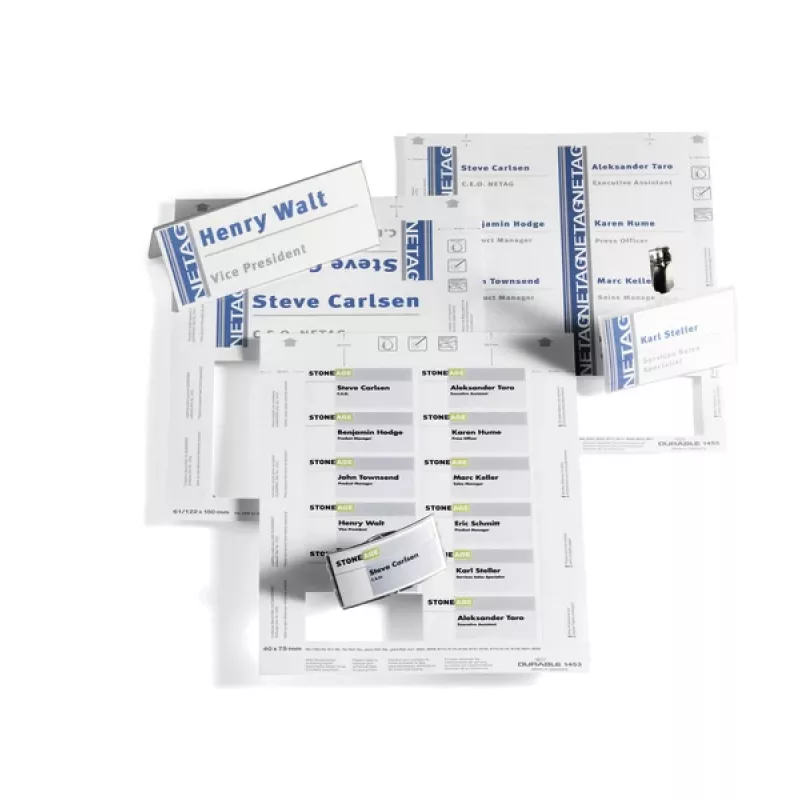 Label Durable 1455-02 Valge