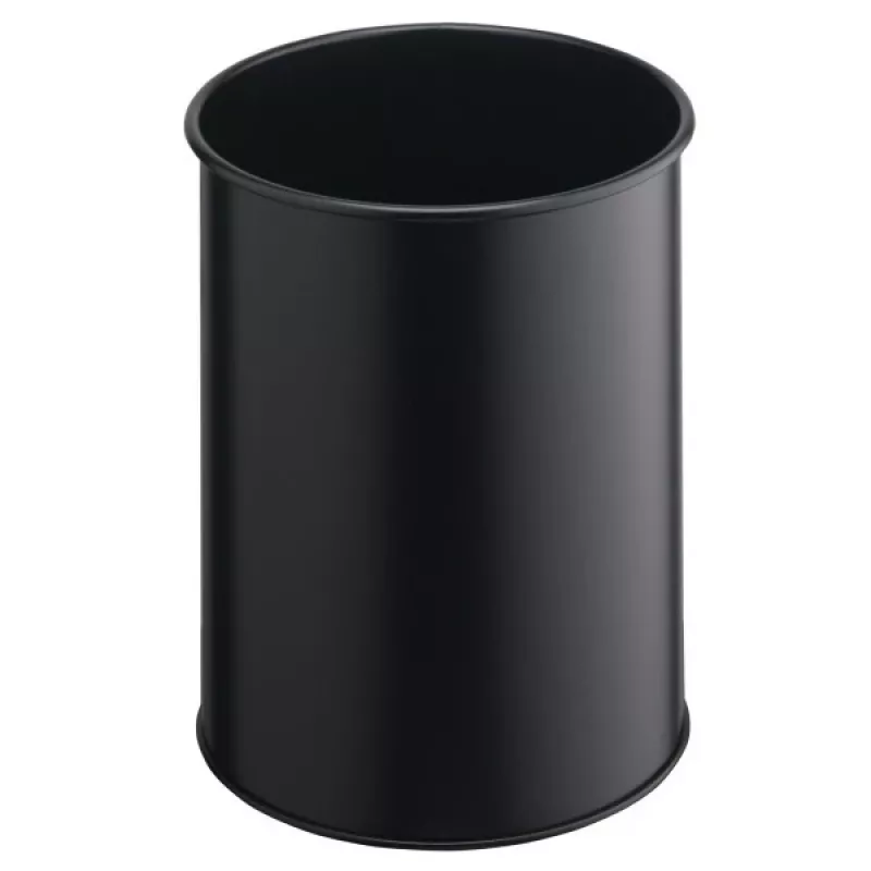 Jäätmemahuti ümar polüester teras must Durable 330101