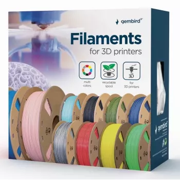 Gembird 3DP-ABS1.75-01-BK 3D-prindimaterjal ABS Must 1,4 kg
