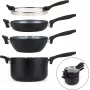 Kööginõude komplekt Russell Hobbs RH01840EU7 — 4-osaline virnastatav metallik marmor
