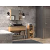 Vannitoa hoiukapp Top e Shop NEL V DDS ARTISAN — vabalt seisev, tammepuust raam, 3 riiulit, 300×300×850 mm