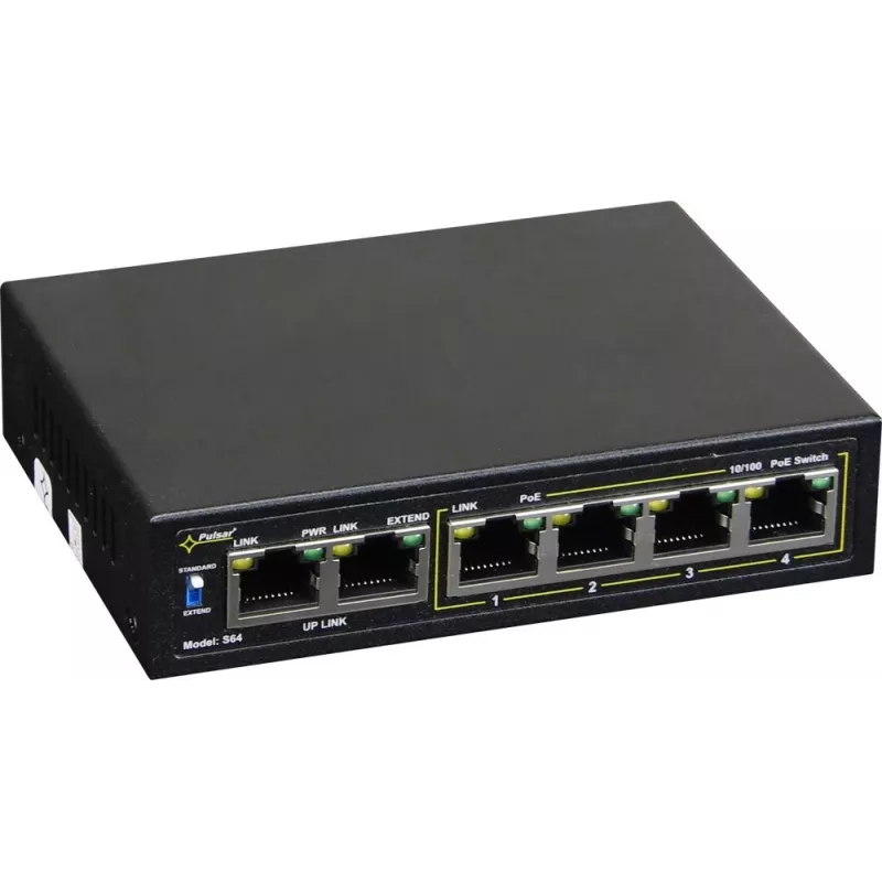 Võrgulüliti PULSAR Switch POE Pulsar S64 4 porti 2 üleslingi