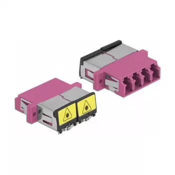 Optiline kiudühendusadapter DeLOCK 86906 LC Quad emane – LC Quad emane, mitmerežiimiline, violetne