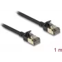 Võrgukaabel DeLOCK RJ45 Cat.8.1 F/FTP õhuke Pro 1 m must