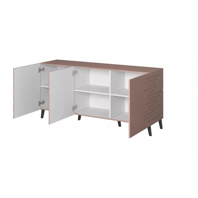 Kummut cama meble Cama Nova 155×40×72 cm, roosa matt, MDF raam