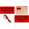 Hoiatuskleebised AVERY 7254 punane 200 tk 100 x 50 mm