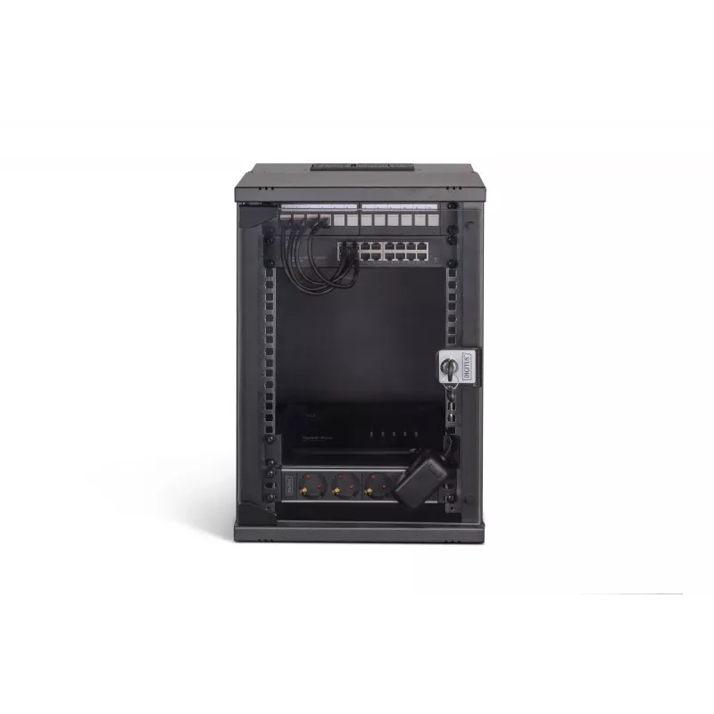 Seinale paigaldatav korpus Digitus DN-49103-SET 9U 315 x 300 mm Must