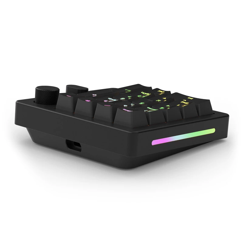 Juhtmevaba / juhtmega numbriklaviatuur Triton Glorious GMMK Wireless Numpad — Fox mehaanilised lülitid, must