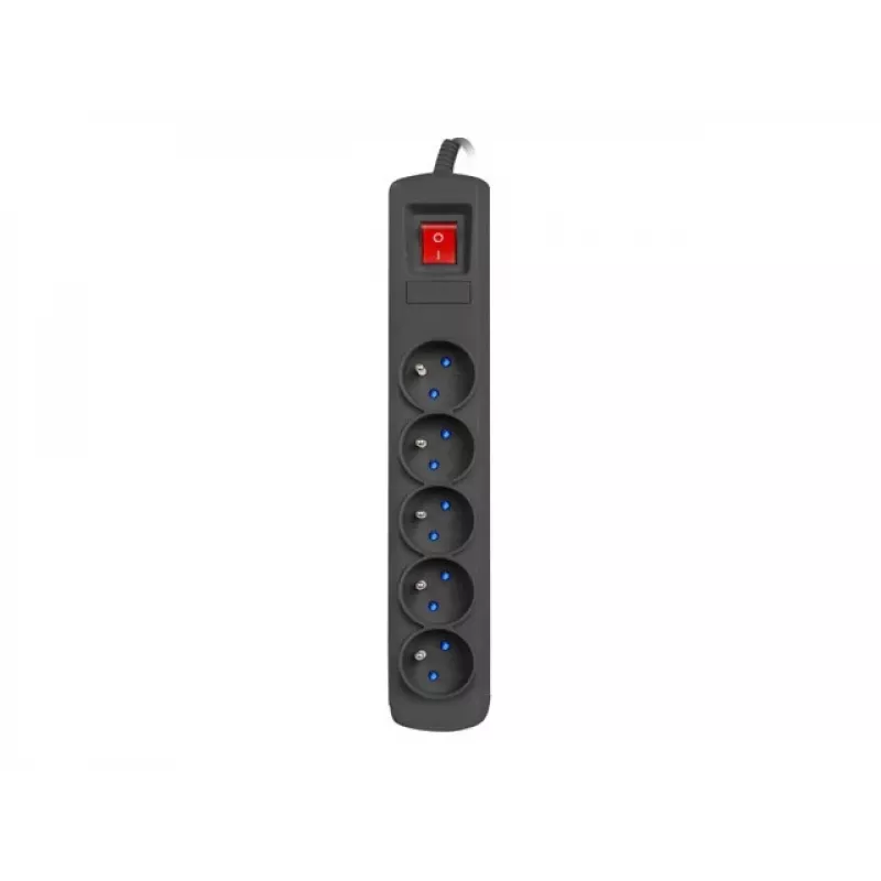 Liigpingekaitse NATEC NSP-1715 Must 5 vahelduvvoolu pistikupesa 5 m