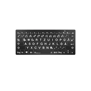 Logickeyboard Universal Bluetooth klaviatuur LKB-LPWB-BTPC-DE QWERTZ saksa must