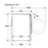 Eestlaetav pesumasin Bosch WGE02201PL — 8 kg, 1200 p/min, 55 L trummel, LED-ekraan, inverter