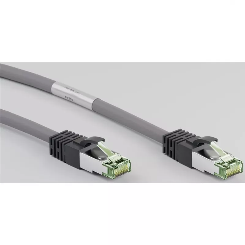 Goobay CAT 8.1 plaasterkaabel, S/FTP (PiMF), hall, 3 m - LSZH halogeenivaba, vask AWG 24 (55138)