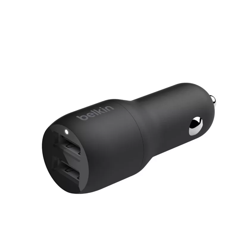 Dual USB-A autolaadija 12W x2 must