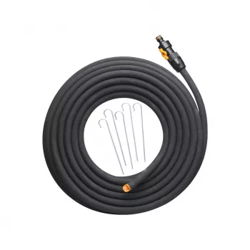 Aiavoolik Fiskars 1025935 — kummist, 15 m, maapealne, UV-kindel, must, 39 mm Ø
