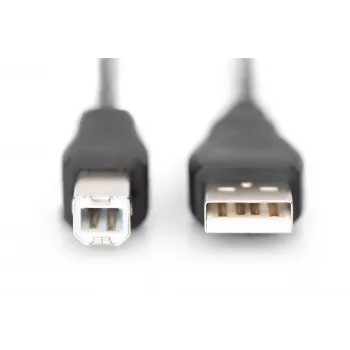 Assmann USB-ühenduskaabel, tüüp A - B M/M, 1,0 m, USB 2.0 ühilduv, UL, must (AK-300102-010-S)