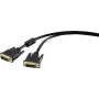 DVI-kaabel Renkforce 1404065, 1,80 m, must, 24+1 kontakti