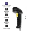 Qoltec 1D Laser Barcode Reader | USB | Must
