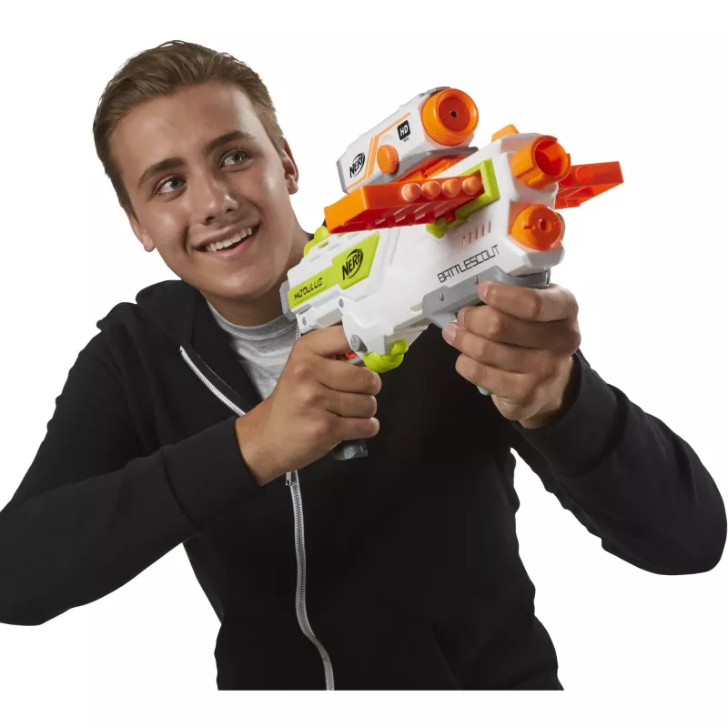 Mängupüss HASBRO Nerf BattleScout ICS-10 FFP B1756F030 – vahtviskepüss, ühelasuline, taktikaline siin