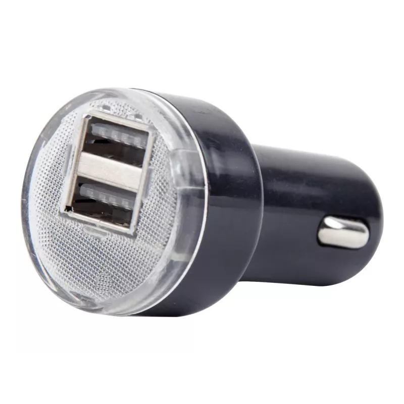 Autolaadija Gembird EG-U2C2A-CAR-02, 12–24 V sisend, 5 V/2,1 A väljund, 2× USB 2.0, must